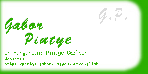 gabor pintye business card